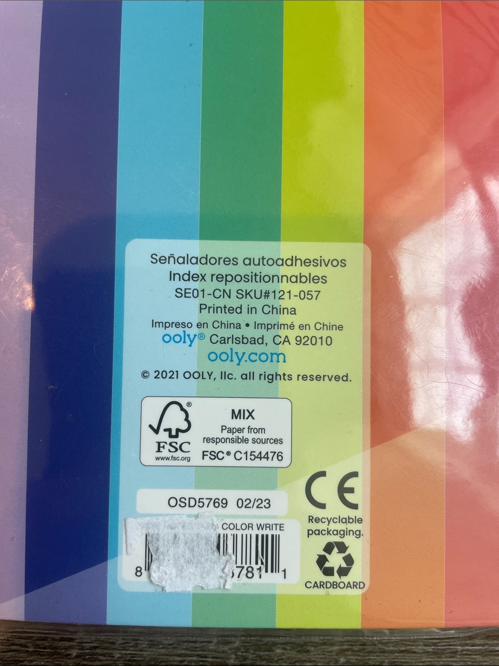 OOLY Side Notes Sticky Tab Note Set NEW - Picture 3 of 4